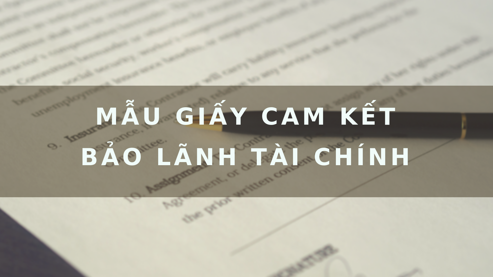 Mẫu giấy cam kết bảo lãnh tài chính - FOCUS ASIA TRAVEL