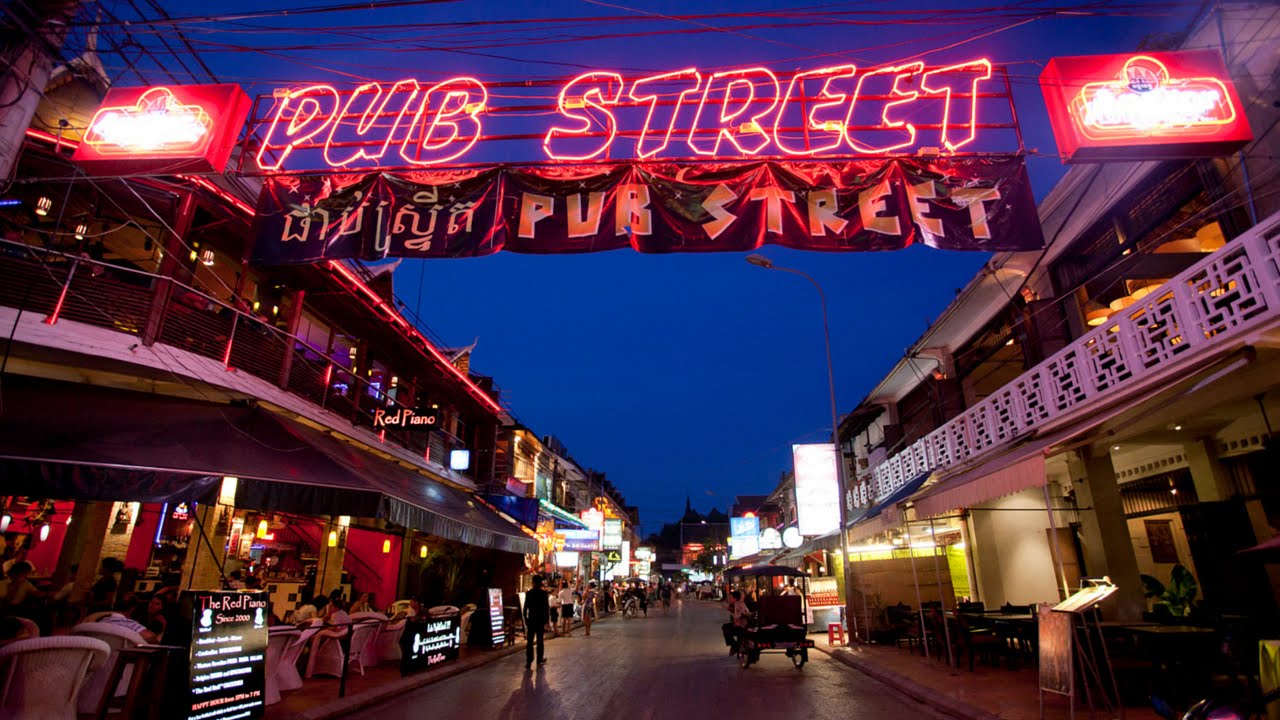 Pub Street, Siem Reap - Du lịch Siem Reap tự túc