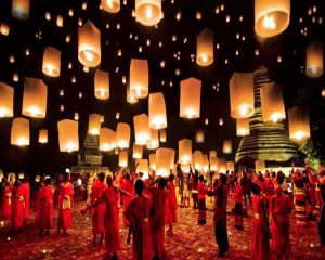 lễ hội thả đèn trời lớn nhất Châu Á