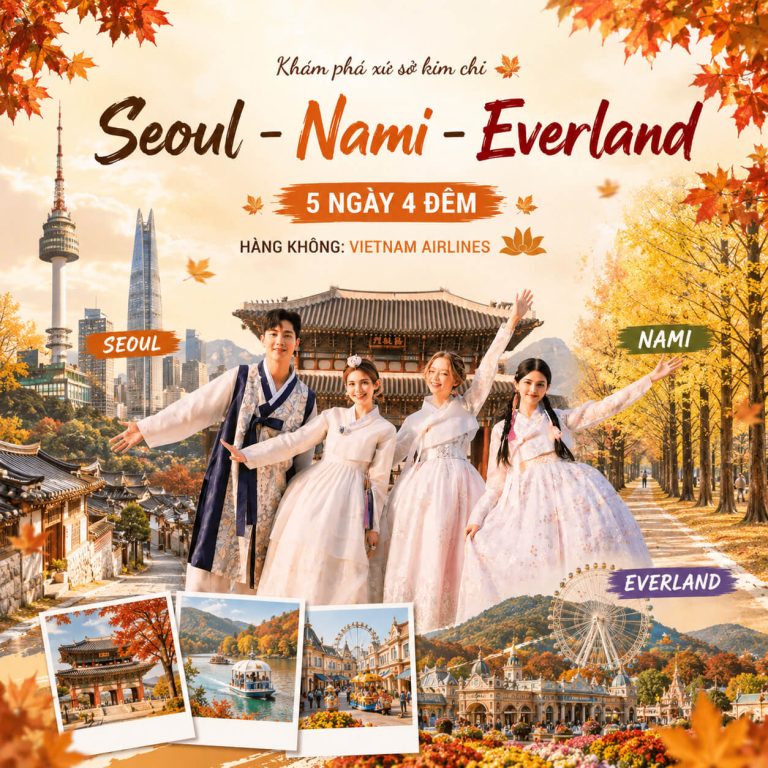 TPHCM- SEOUL - NAMI - EVERLAND 5N4Đ