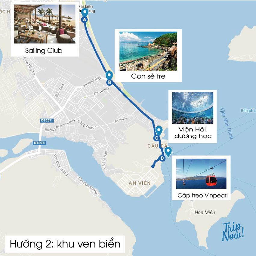 bản đồ du lịch Nha Trang