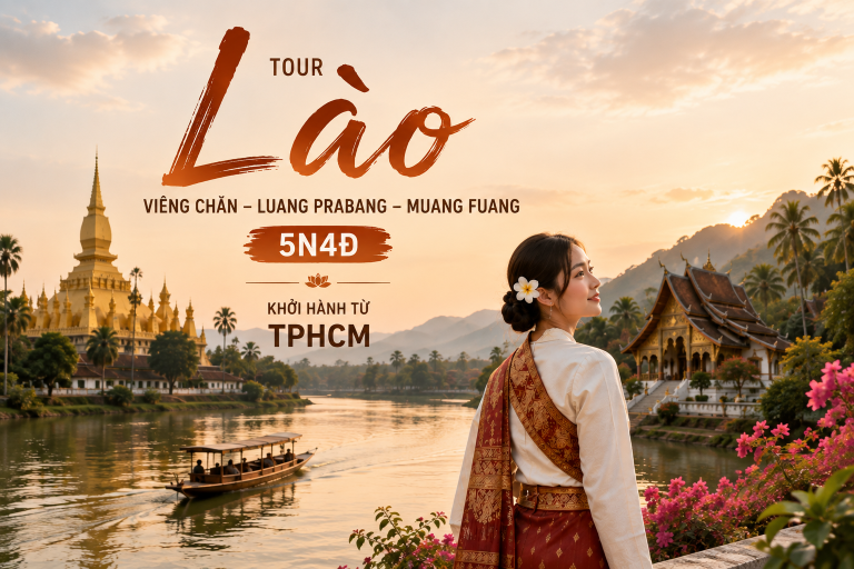 TOUR LÀO VIÊNG CHĂN - LUANG PRABANG - MUANG FUANG 5N4Đ (KH TỪ TPHCM)