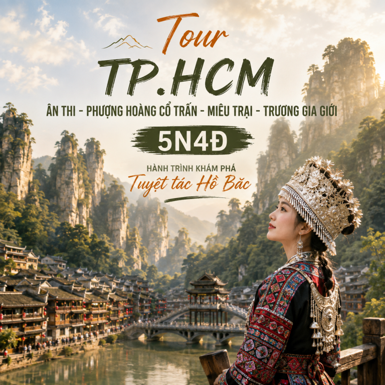 Tour TP.HCM – Phượng Hoàng Cổ Trấn – Miêu Trại – Trương Gia Giới 5N4Đ