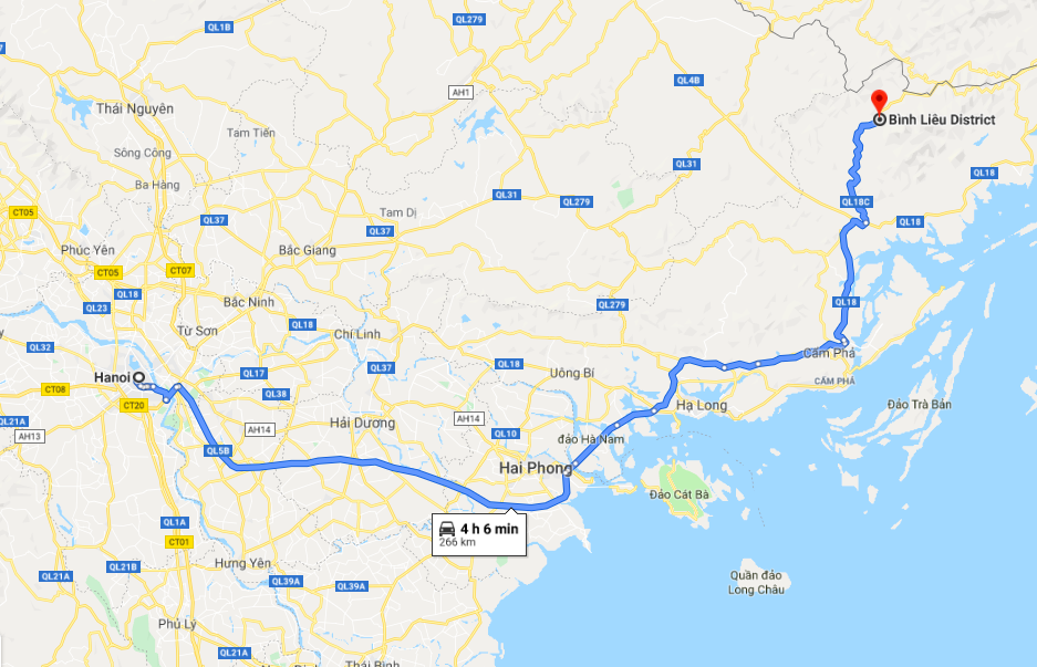 way to Quang Ninh Binh Lieu
