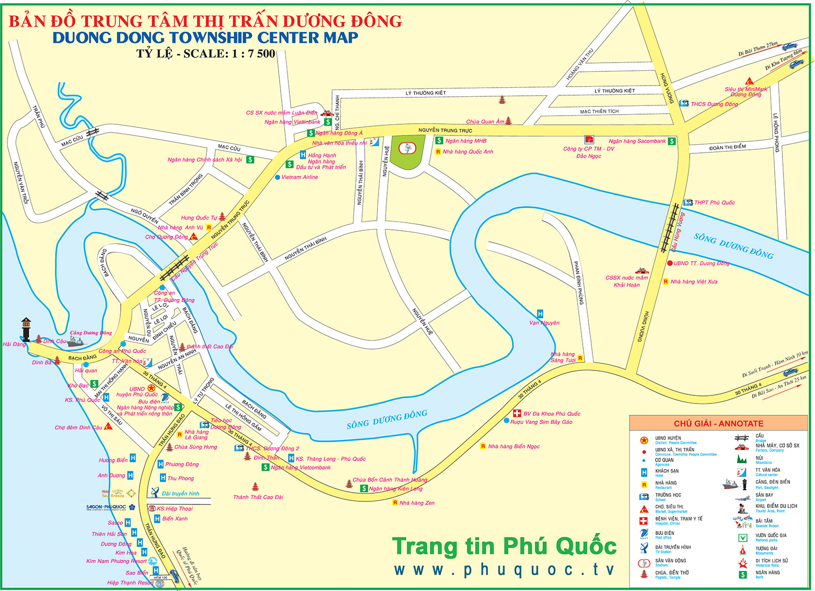 Phu Quoc Tourist Map Focus Asia And Vietnam Travel And Leisure