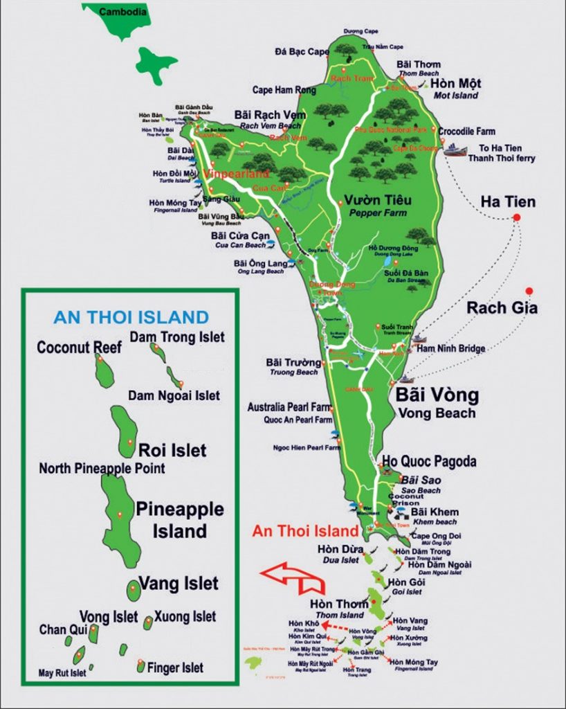 Phu Quoc Tourist Map - Focus Asia and Vietnam Travel & Leisure