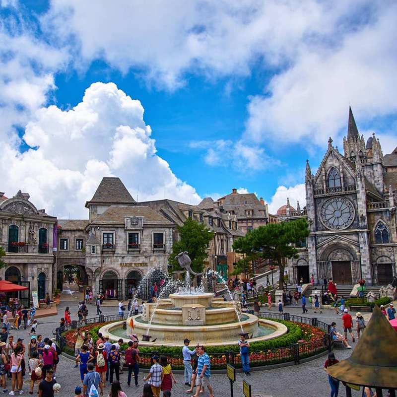 Explore the European-style French village in Ba Na Hills