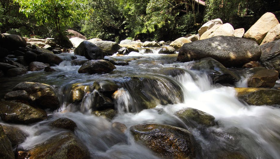 rock stream table