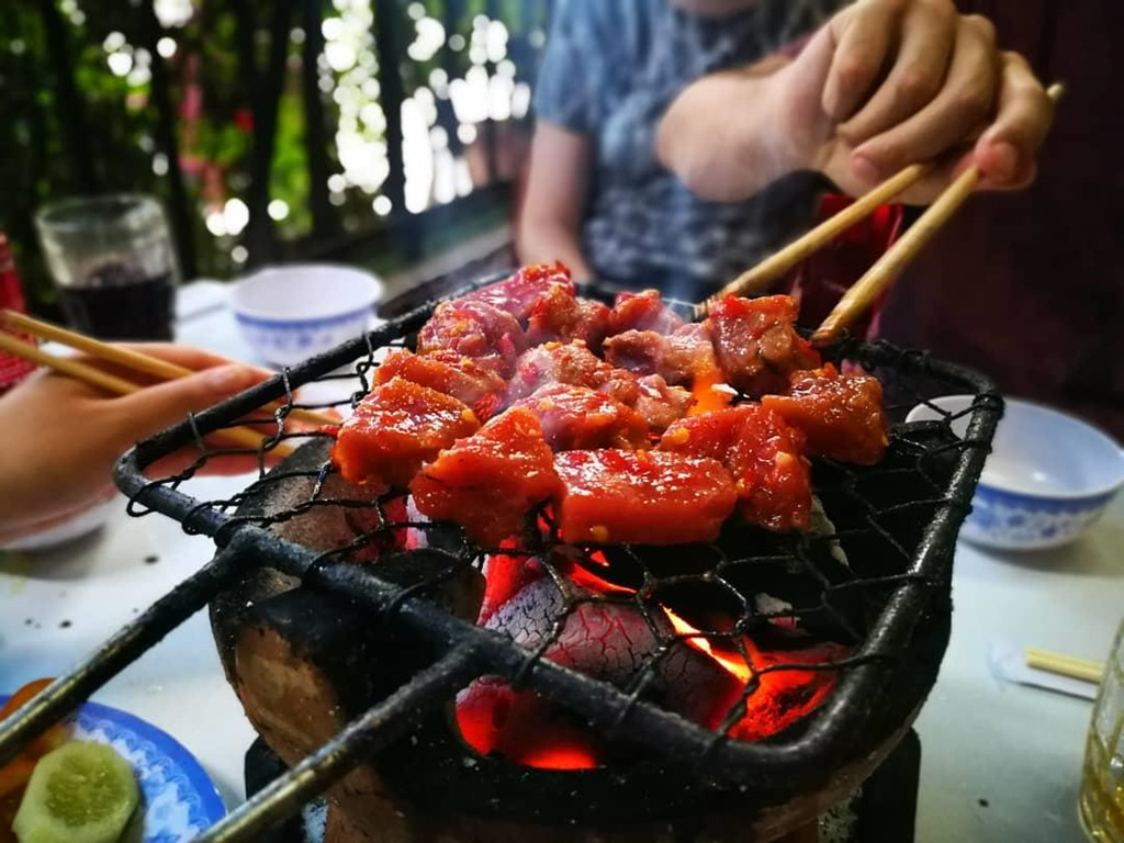 Grilled beef with peanuts - 1 day travel to Nha Trang