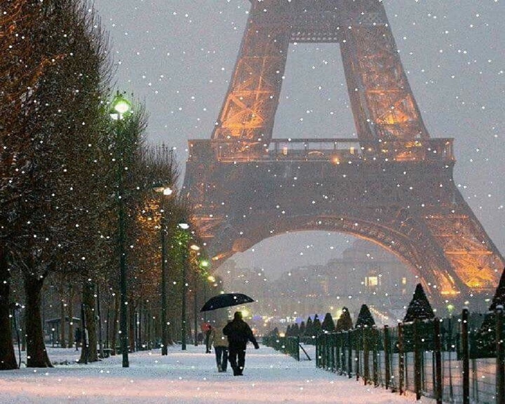 Ngắm nhìn vẻ đẹp lãng mạn của mùa đông Paris