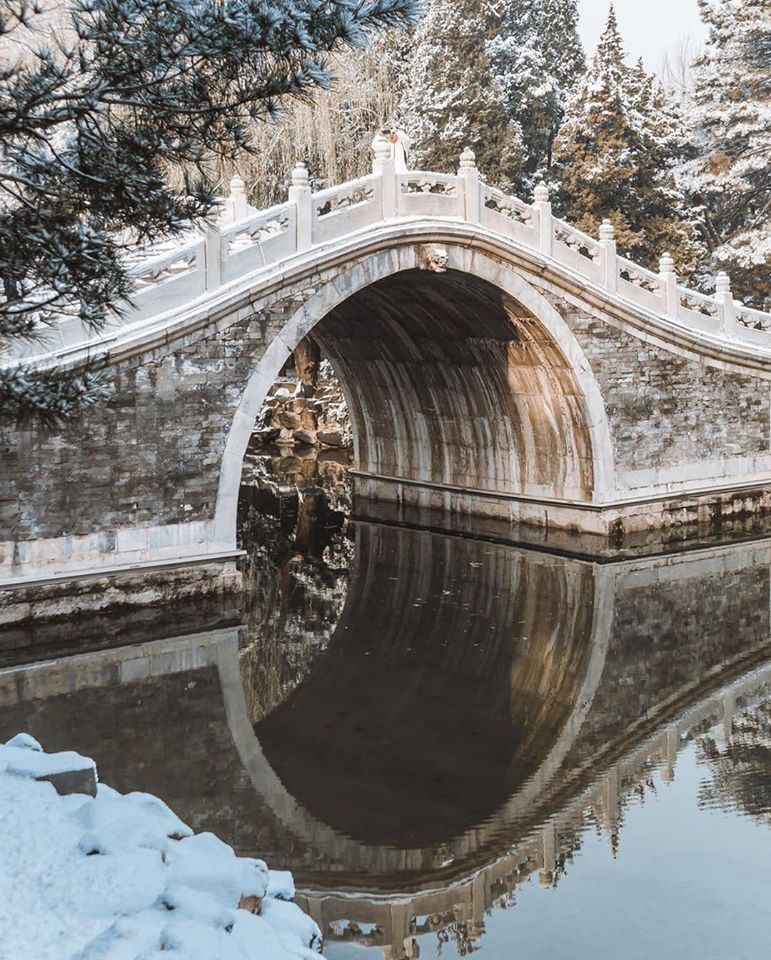 Mùa tuyết rơi ở Di Hòa Viên, Bắc Kinh mang vẻ đẹp kỳ bí