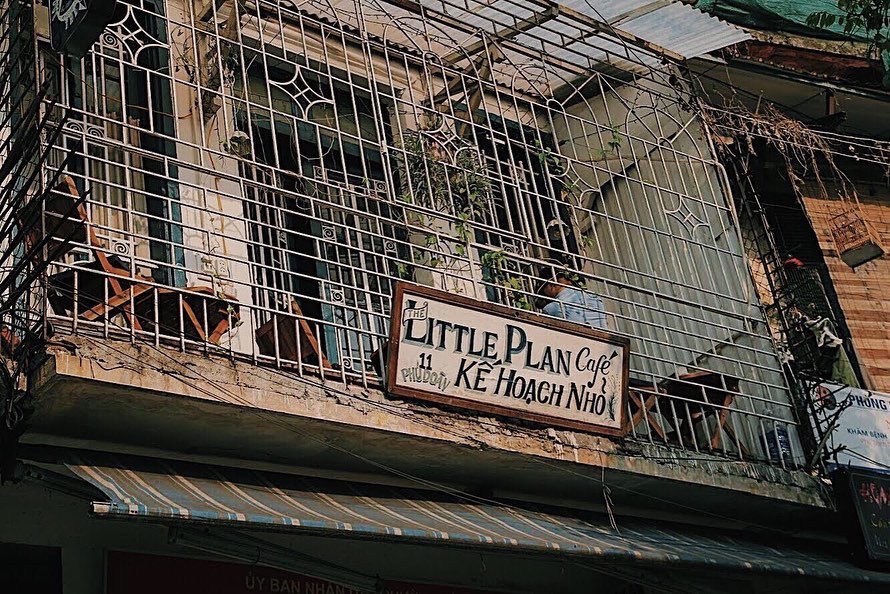 Quiet cafe in Hanoi