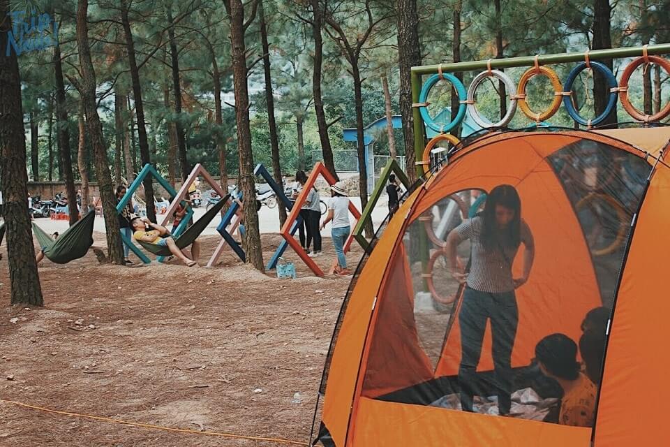 địa điểm cắm trại gần Hà Nội