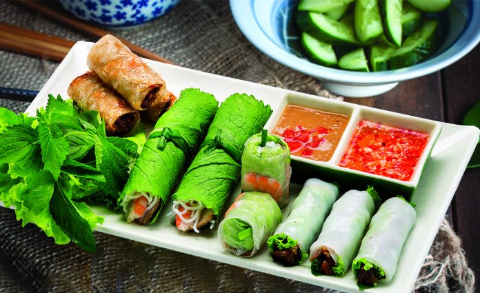 The quintessence of cuisine - Vietnamese rolls