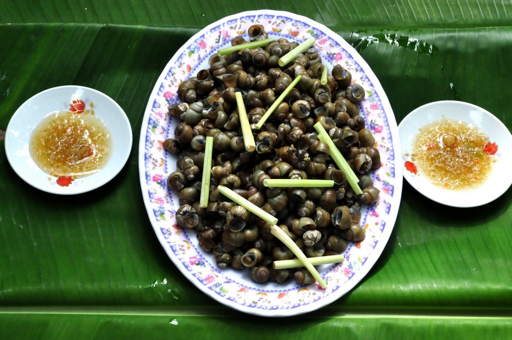 Rice snail specialty Con Phu Da